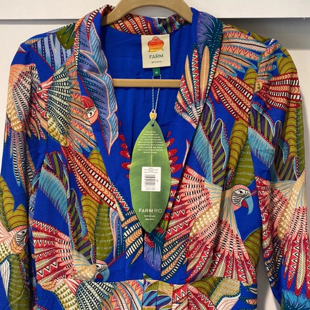 Farm Rio macaw dress new with tags size medium - Picture 3 of 12